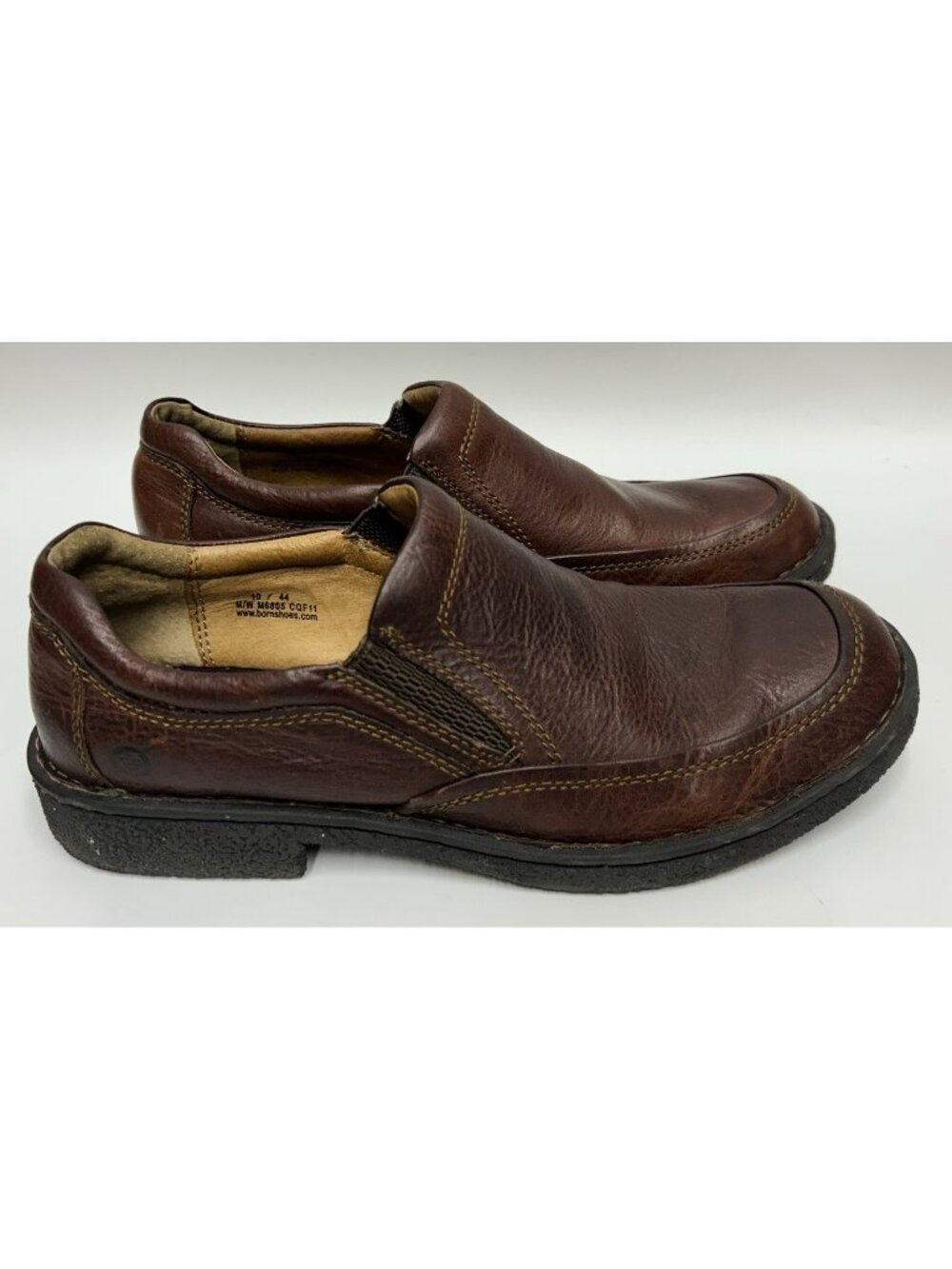 Born Shoes Men’s Blast III Loafers 10/ EU44 Brown Leather Slip On Comfort Casual